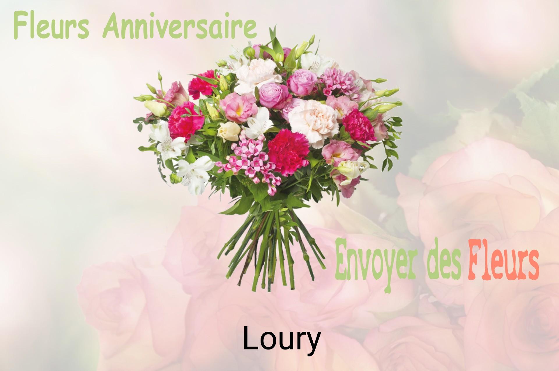 Bouquet de fleurs d’anniversaire livré à Loury