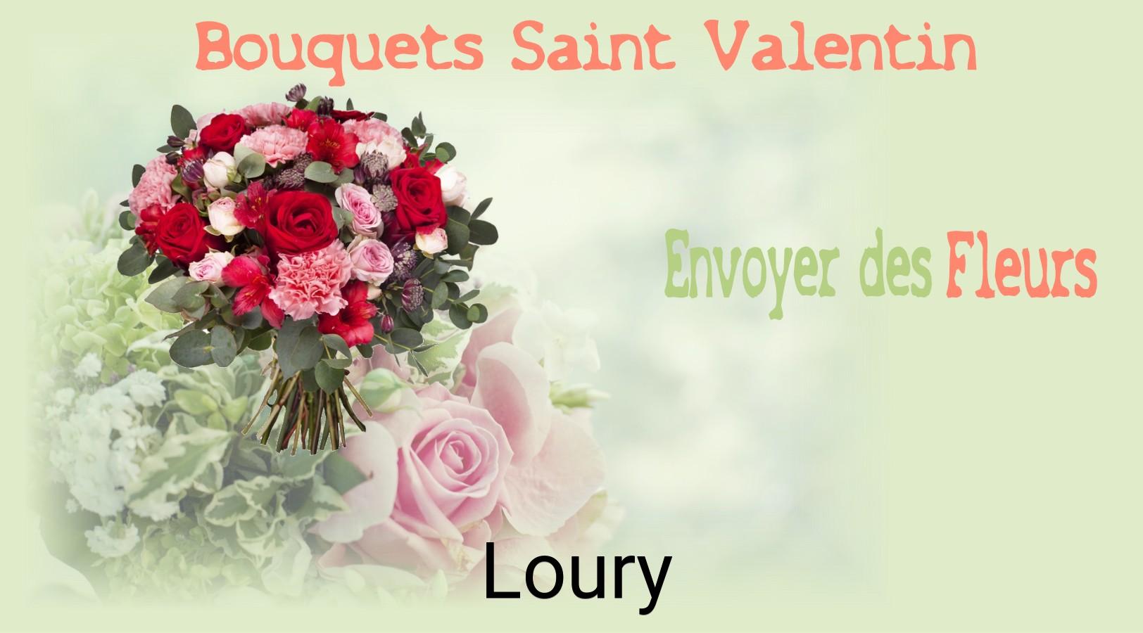 Roses de Saint-Valentin livrées à Loury